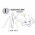 OVS HD Nomadic 270 LTE - Awning, Driver Side, Grey Body, Green Trim W/Black Travel Cover