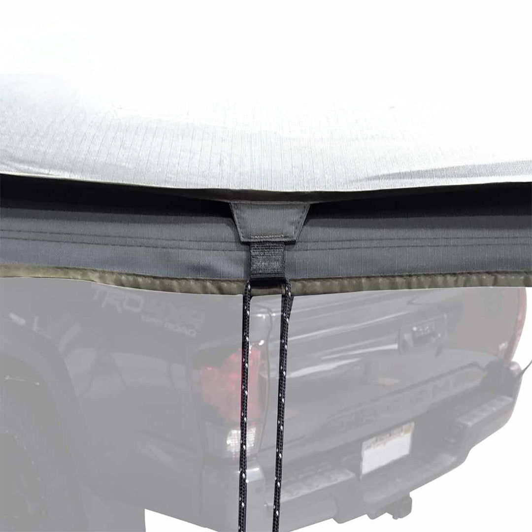 OVS HD Nomadic 270 LTE - Awning, Driver Side, Grey Body, Green Trim W/Black Travel Cover