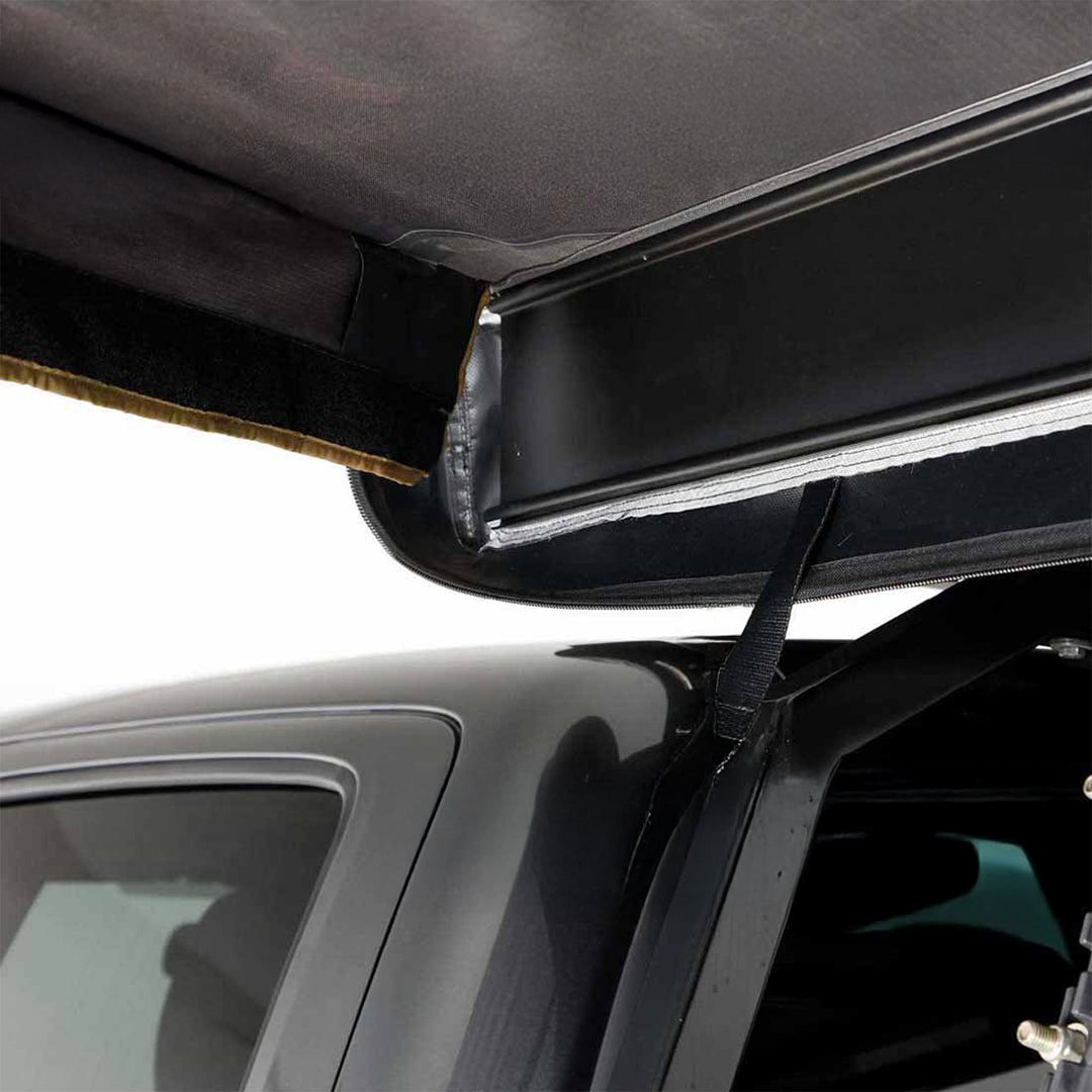 OVS HD Nomadic 270 LTE - Awning, Driver Side, Grey Body, Green Trim W/Black Travel Cover
