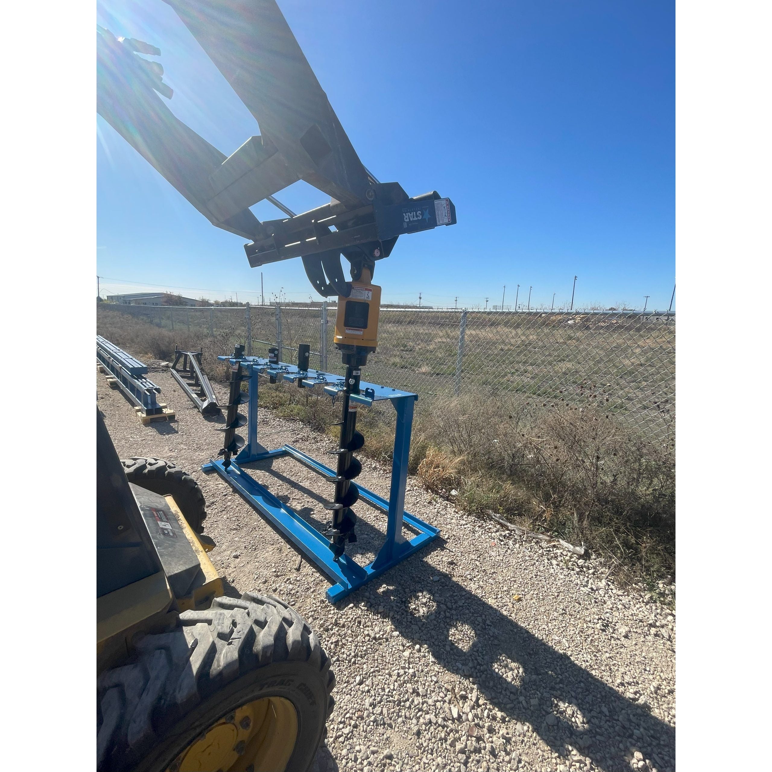 Star Industries Skid Steer Auger Rack