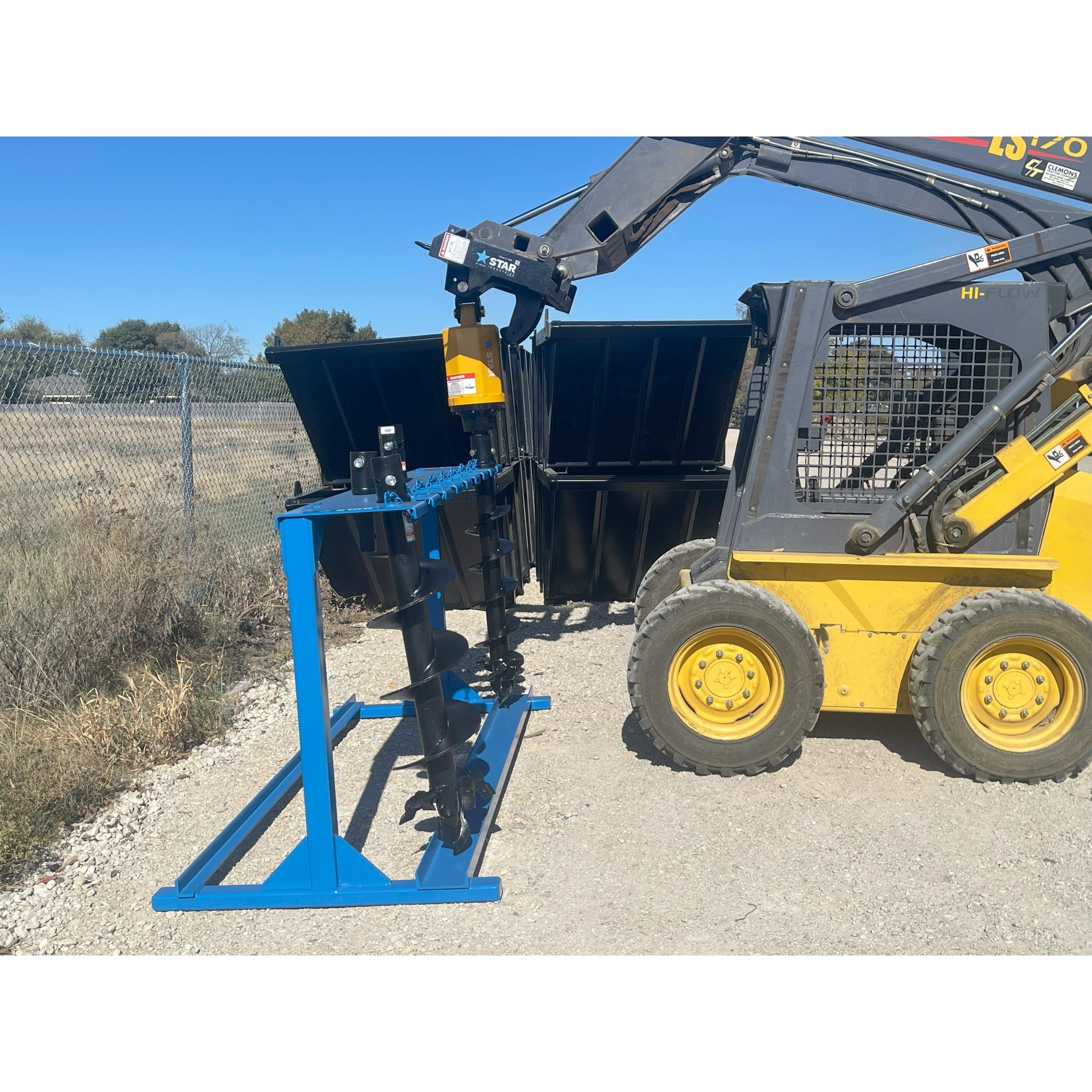 Star Industries Skid Steer Auger Rack