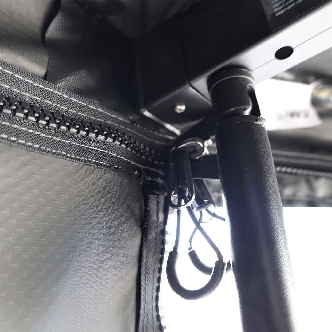 OVS XD Nomadic 270 - Awning, Lights, Black Out, Wall Kit, Grey Hex, Black Trim & Black Travel Cover