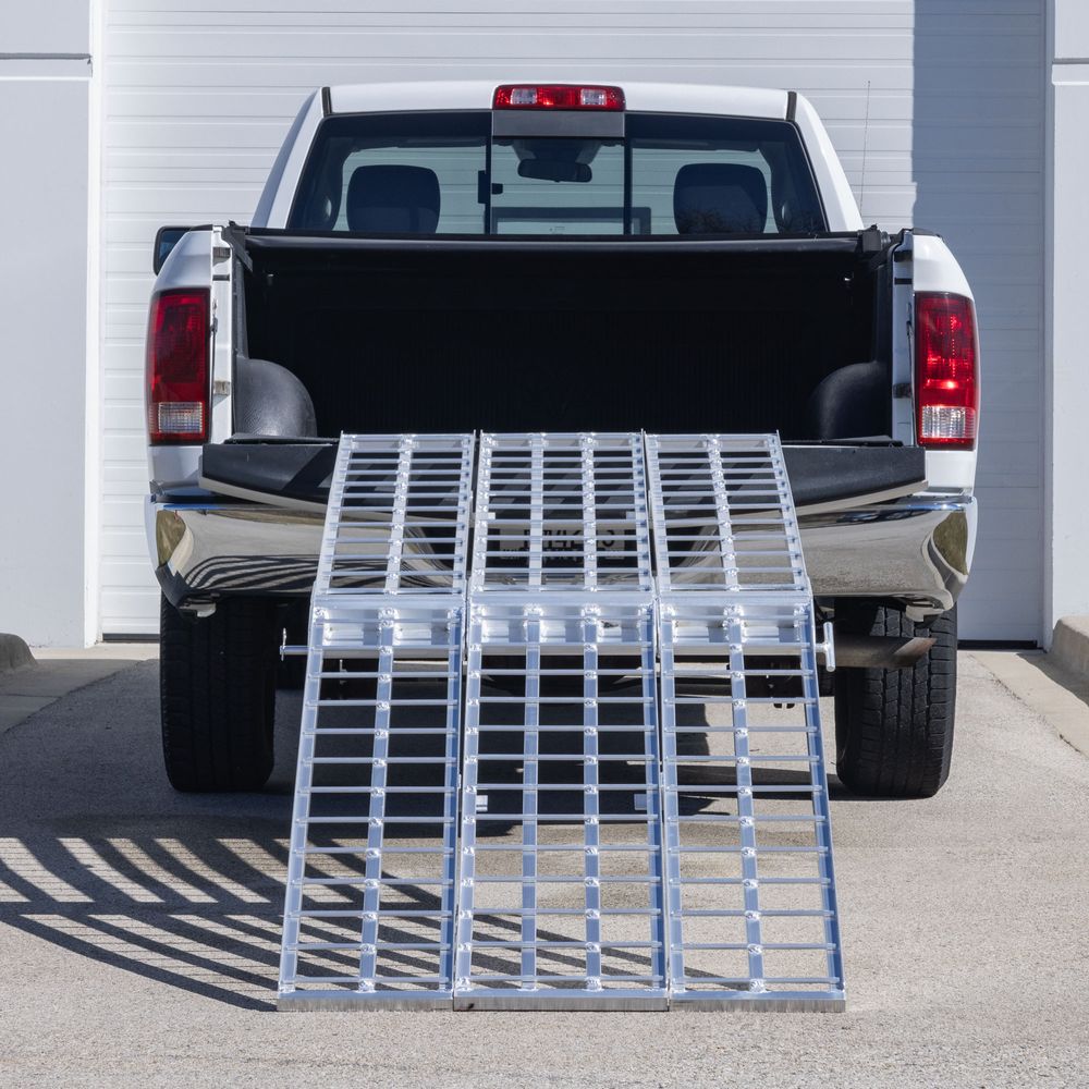 Black Widow Pro 9' 3-Piece Arched Folding Motorcycle Ramp