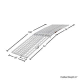 Black Widow Pro 9' 3-Piece Arched Folding Motorcycle Ramp