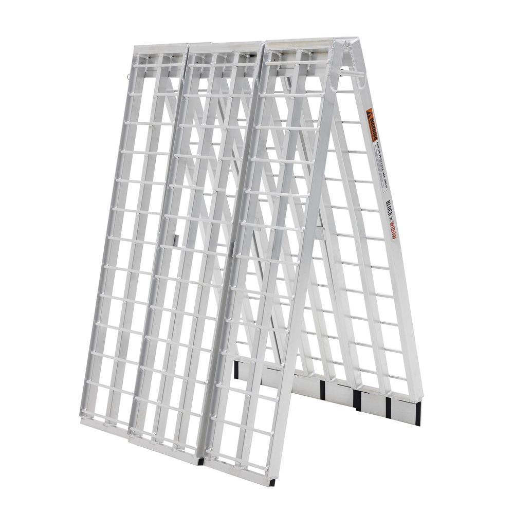 Black Widow Pro 9' 3-Piece Arched Folding Motorcycle Ramp