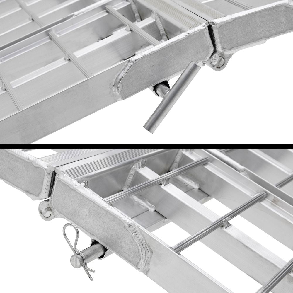 Black Widow Pro 9' 3-Piece Arched Folding Motorcycle Ramp