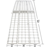 Black Widow Pro 10' 3-Piece Arched Folding Motorcycle Ramp