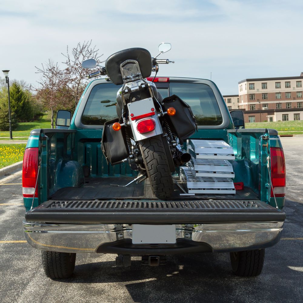 Black Widow Pro 10' 3-Piece Arched Folding Motorcycle Ramp