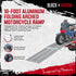 Black Widow Pro 10' 3-Piece Arched Folding Motorcycle Ramp
