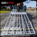 Black Widow Pro 10' 3-Piece Arched Folding Motorcycle Ramp