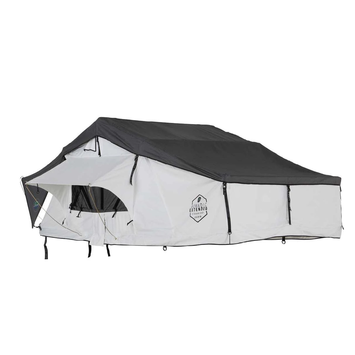 OVS HD Nomadic N3E - Soft Sided Roof Top Tent, 3 Person, Grey Body & Green Rainfly