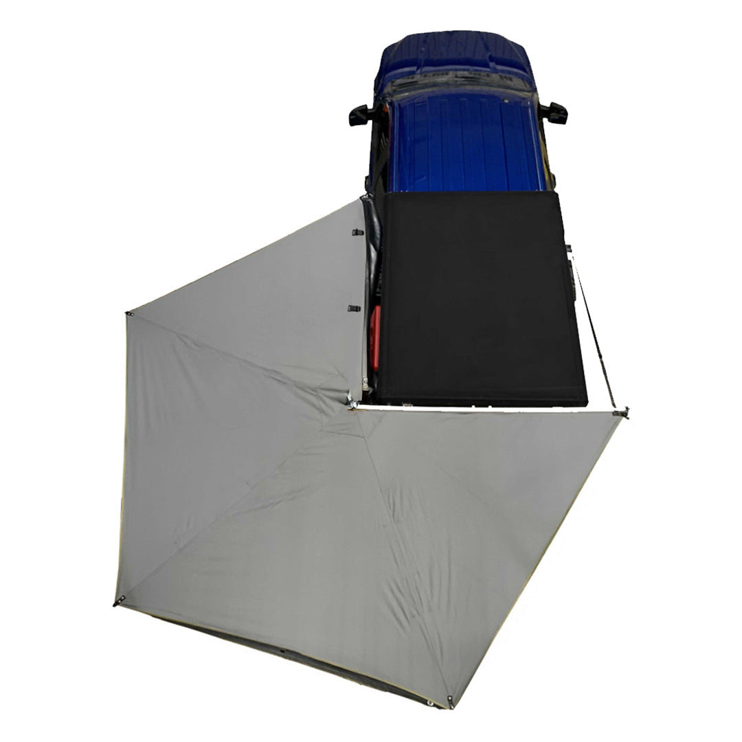 OVS HD Nomadic 270 LT - Awning, Driver Side, Grey Body, Green Trim W/Black Travel Bag