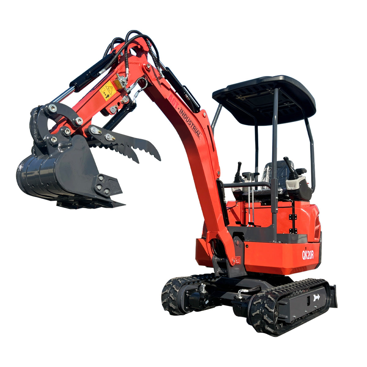 AGT 1 Ton Mini Excavator w/ R740D 23.5HP Engine, 67" Dig Depth, Pilot Control | QK20R