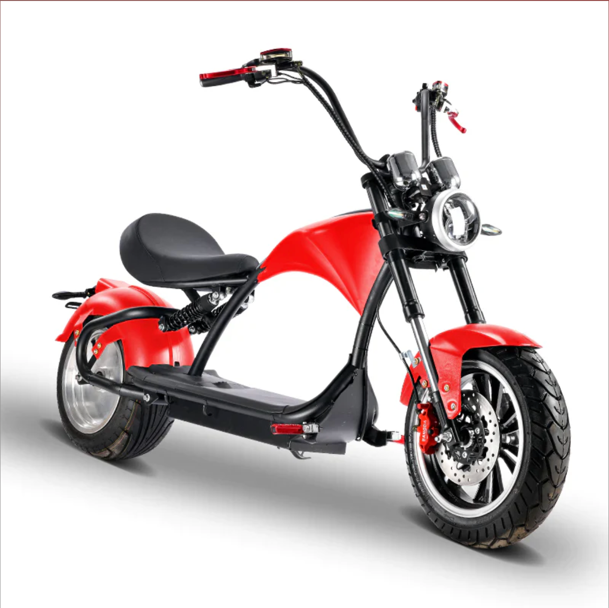 Soversky M3P 3000W electric chopper bike in red 