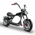 Soversky M3P 3000W electric chopper bike in matte black with red brake
calipers and chrome handlebars