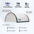 Single Truss Arch Storage Shelter W20'xL30'xH12' Feature