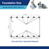 Single Truss Arch Storage Shelter W20'xL30'xH12' foudation size