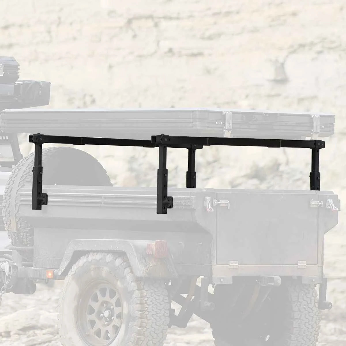OVS Tent Upright Posts (Set of 2 w/ Mounts) for Off Road Trailer