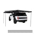 OVS XD Nomadic 270 - Awning W/Lights & Black Out , Driver Side, Black Body, Black Trim & Black Travel Cover - No Brackets, No Hardware
