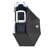 OVS XD Nomadic 270 - Awning W/Lights & Black Out , Passenger Side, Black Body, Black Trim & Black Travel Cover - No Brackets, No Hardware