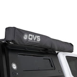 OVS XD Nomadic 270 - Awning W/Lights & Black Out , Passenger Side, Black Body, Black Trim & Black Travel Cover - No Brackets, No Hardware