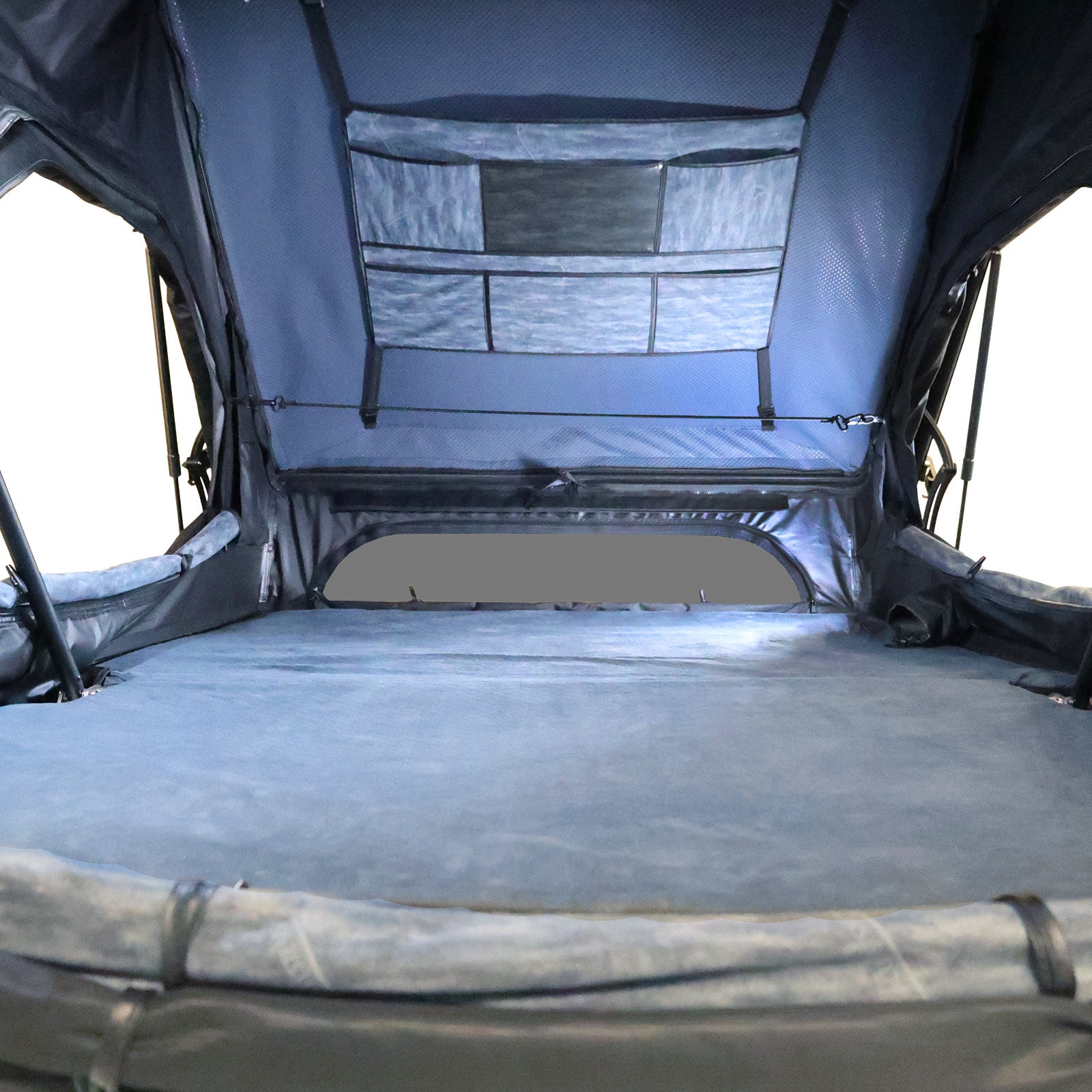 OVS XD Atlas 2 - Cantilever Hard Shell Roof Top Tent, 2 Person, Blue Body & Black Rainfly