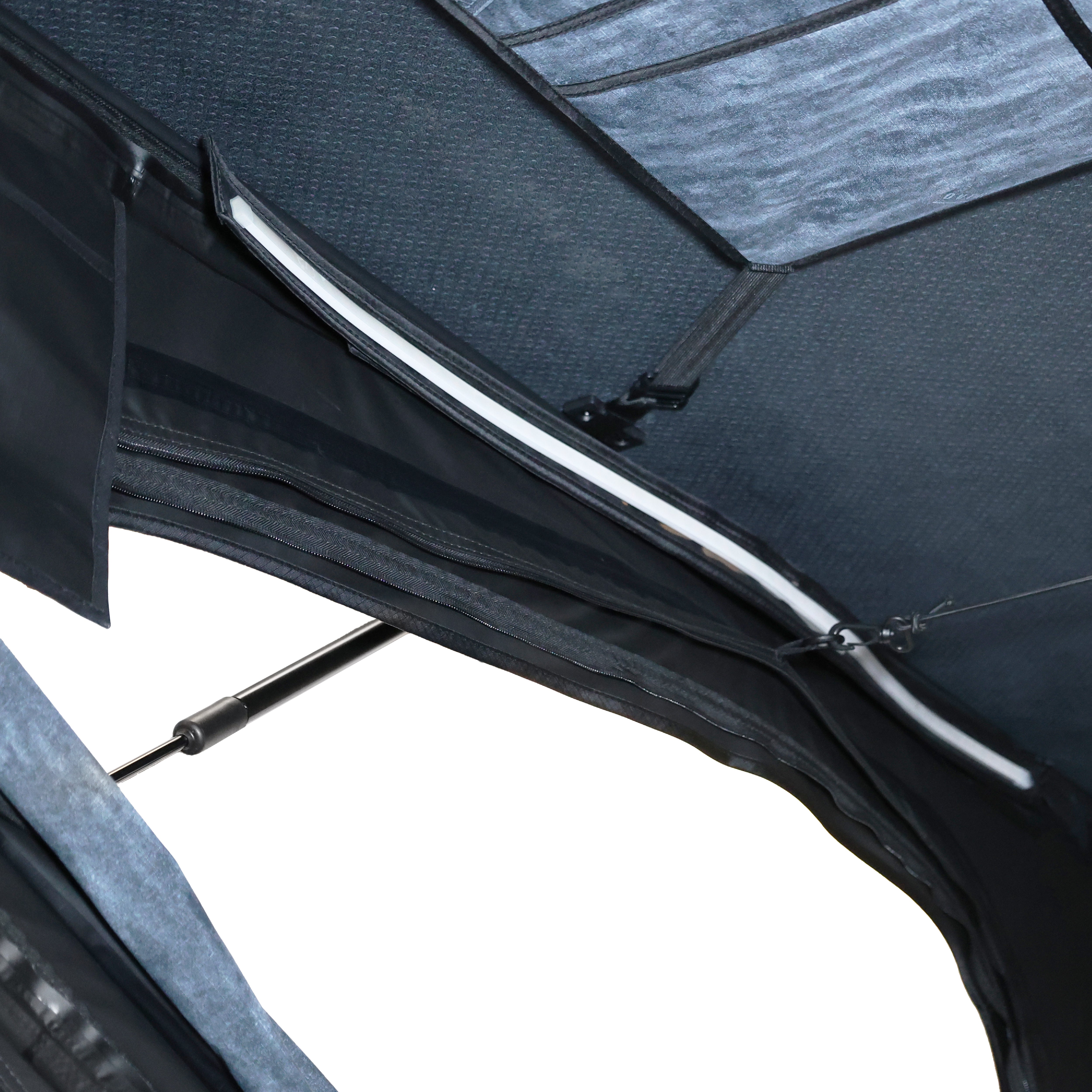 OVS XD K2 - Clamshell/Pop Up Aluminum Hard Shell Roof Top Tent - 2 Person, Blue Body & Black Rainfly