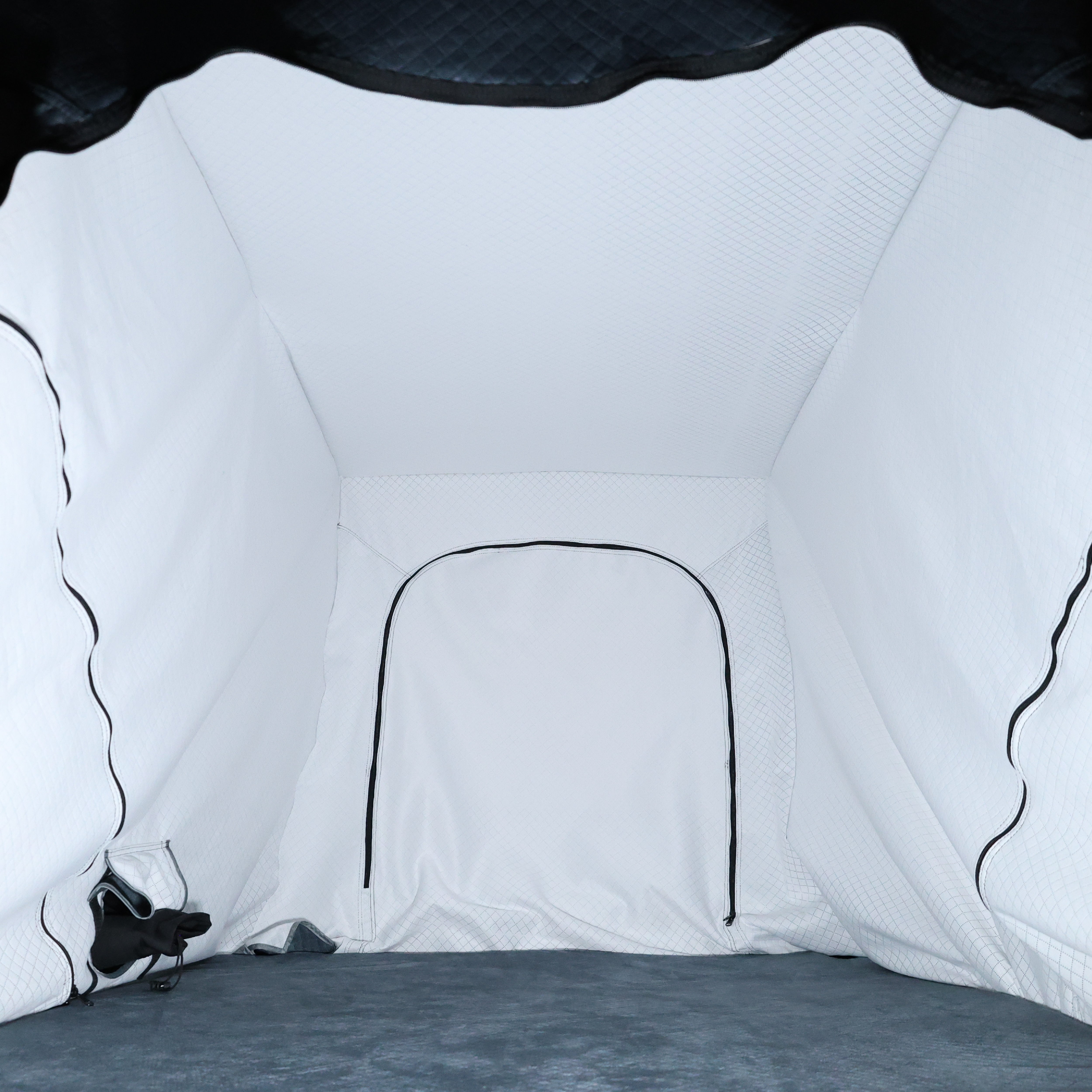 OVS XD K2 - Clamshell/Pop Up Aluminum Hard Shell Roof Top Tent - 2 Person, Blue Body & Black Rainfly