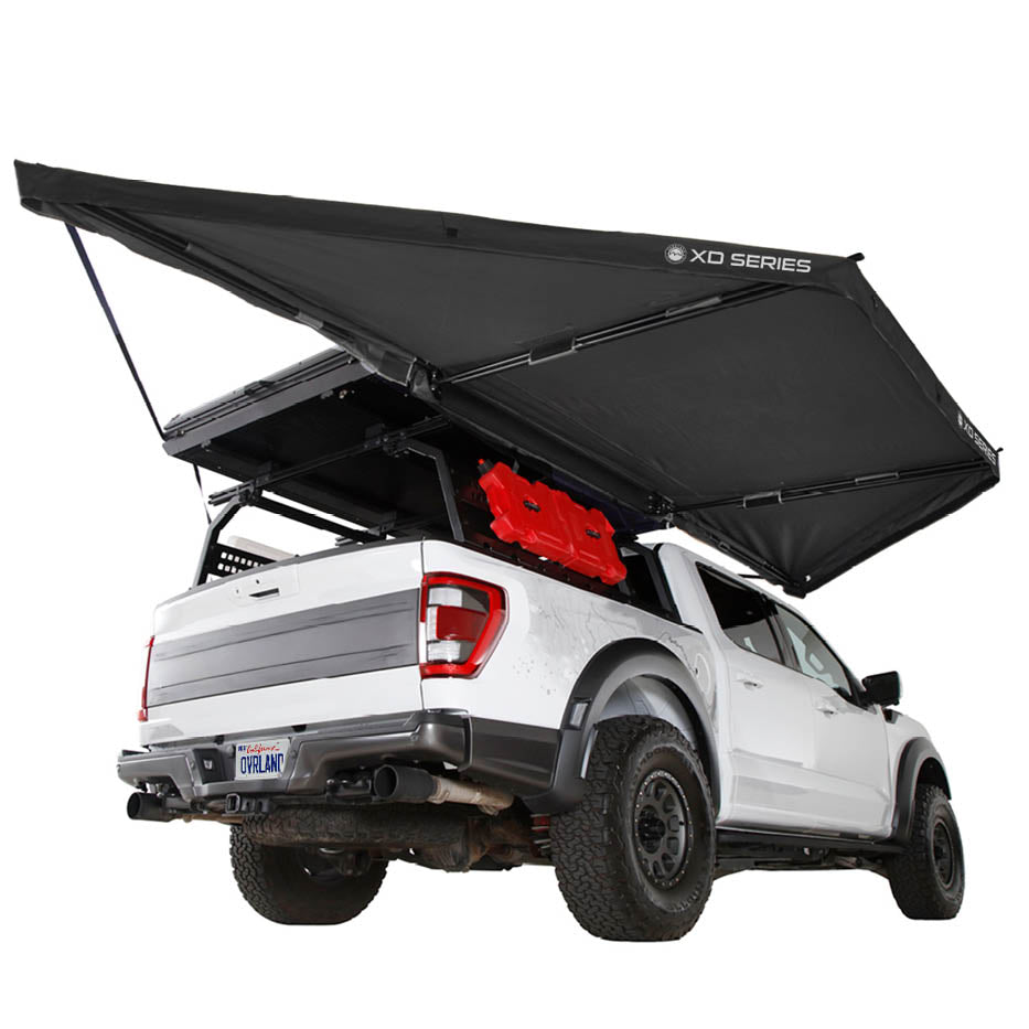 OVS XD Nomadic 180 LTE Awning - Black Fabric and Travel Cover Universal