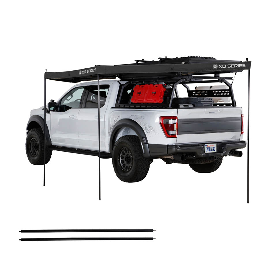 OVS XD Nomadic 180 LTE Awning - Black Fabric and Travel Cover Universal
