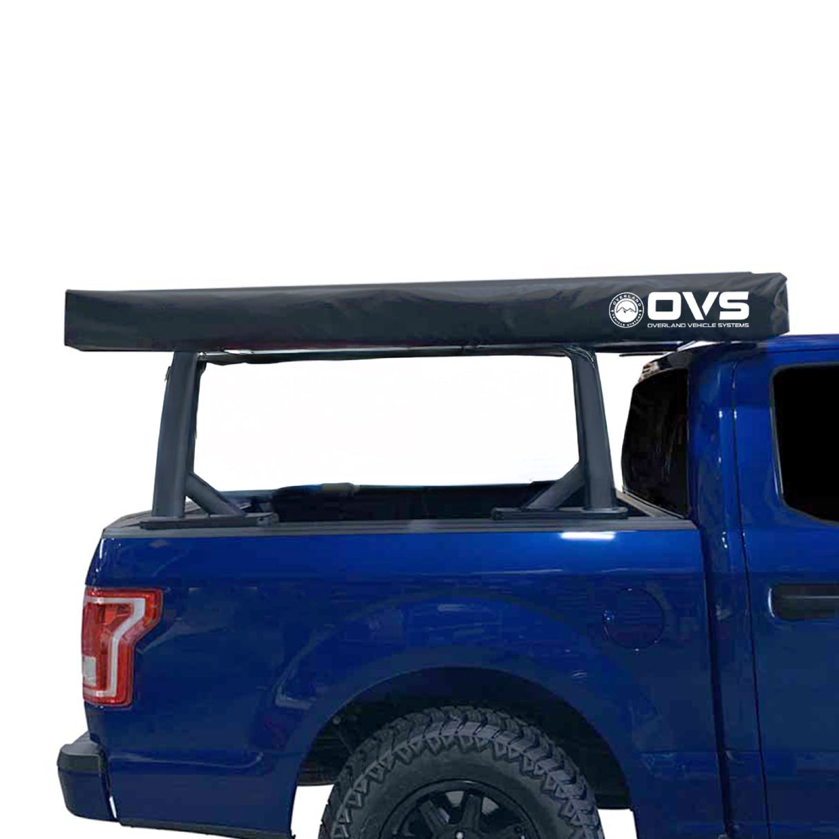 OVS XD Nomadic 270 LT - Awning w/ Lights, Passenger Side, Grey Body, Green Trim & Black Travel Cover  - No Brackets, No Hardware, No Accessories