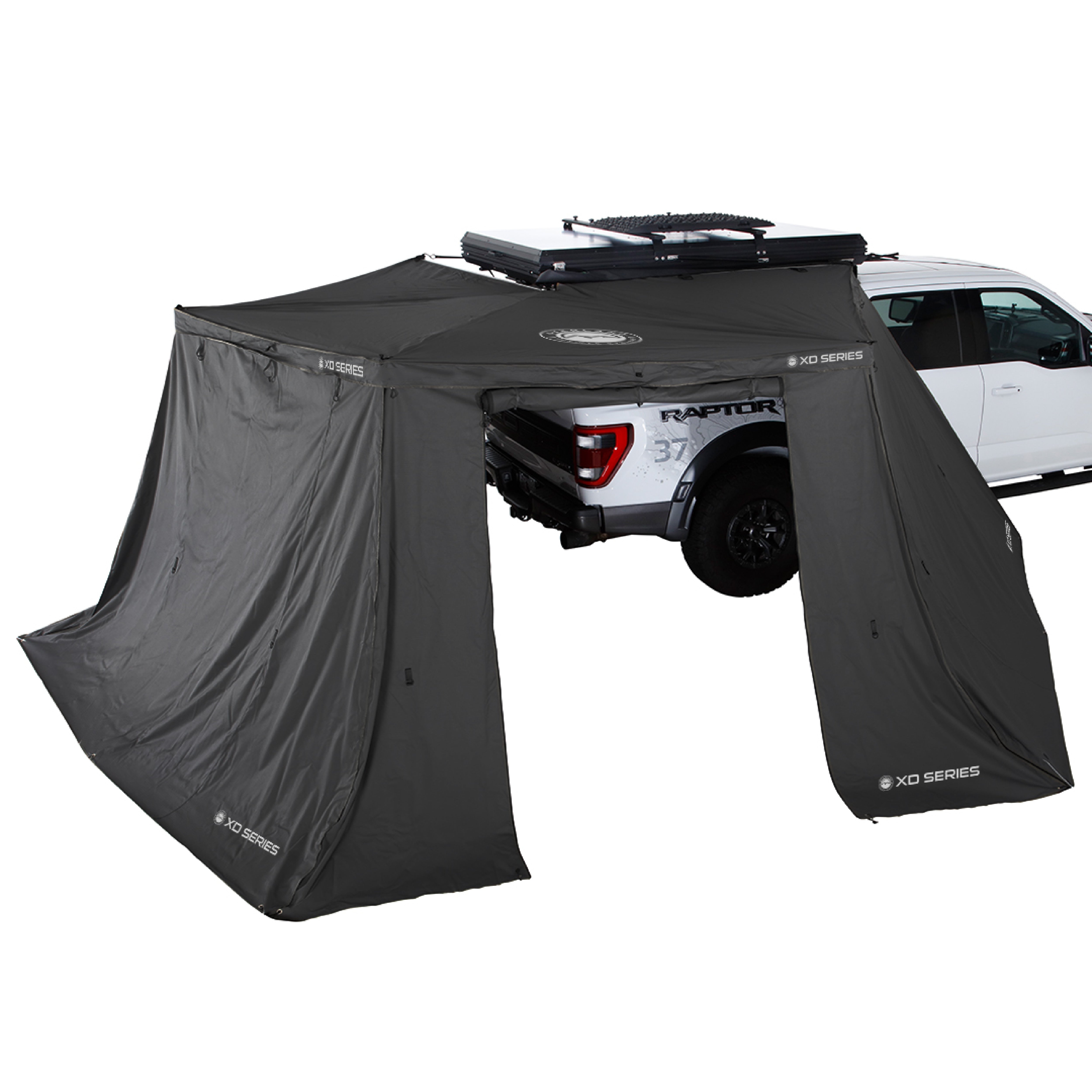 OVS XD Nomadic 270 LT - Awning Wall  Kit 1 & 2 W/Black Out , Black Body, Black Trim W/ Storage Bag