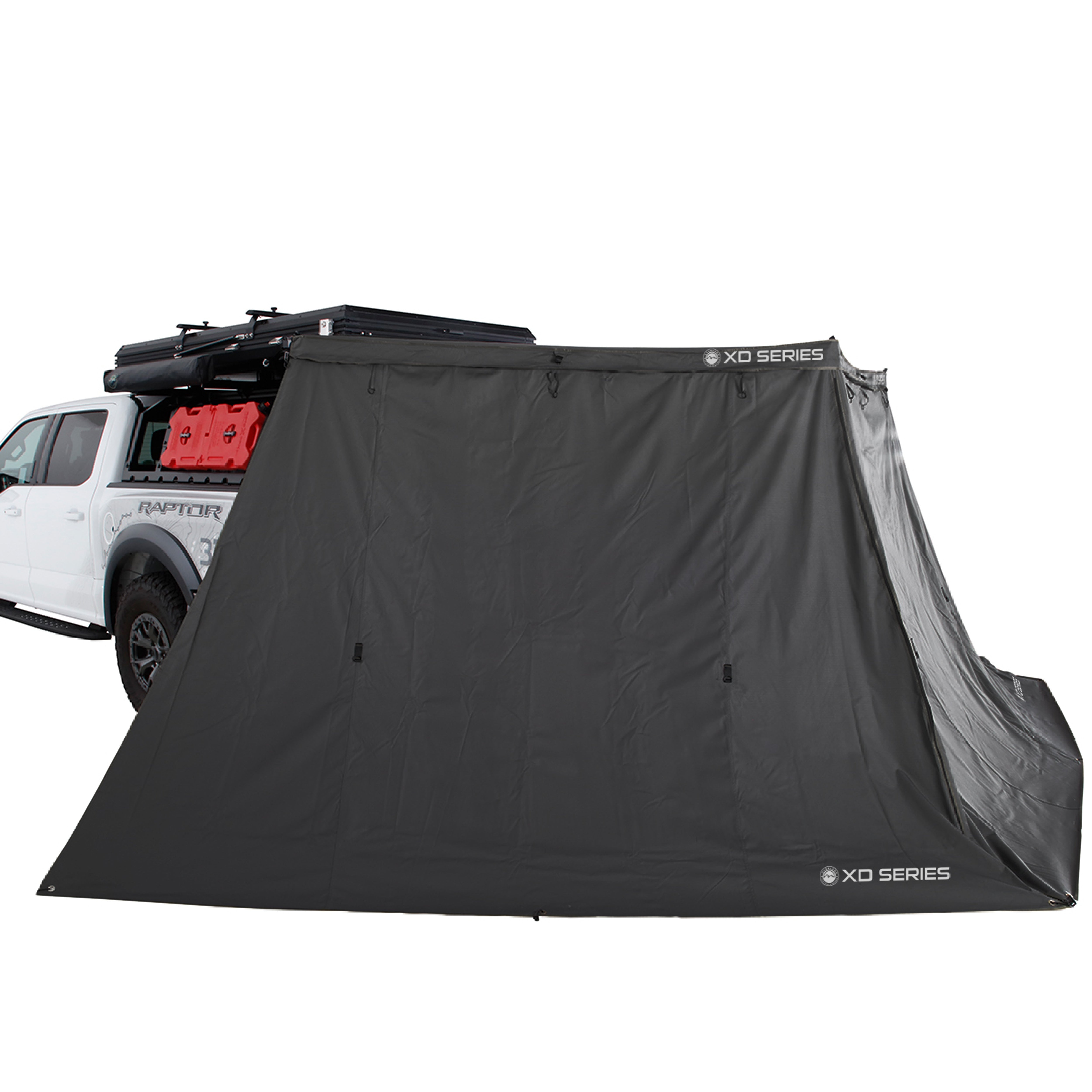 OVS XD Nomadic 270 LT - Awning Wall  Kit 1 & 2 W/Black Out , Black Body, Black Trim W/ Storage Bag