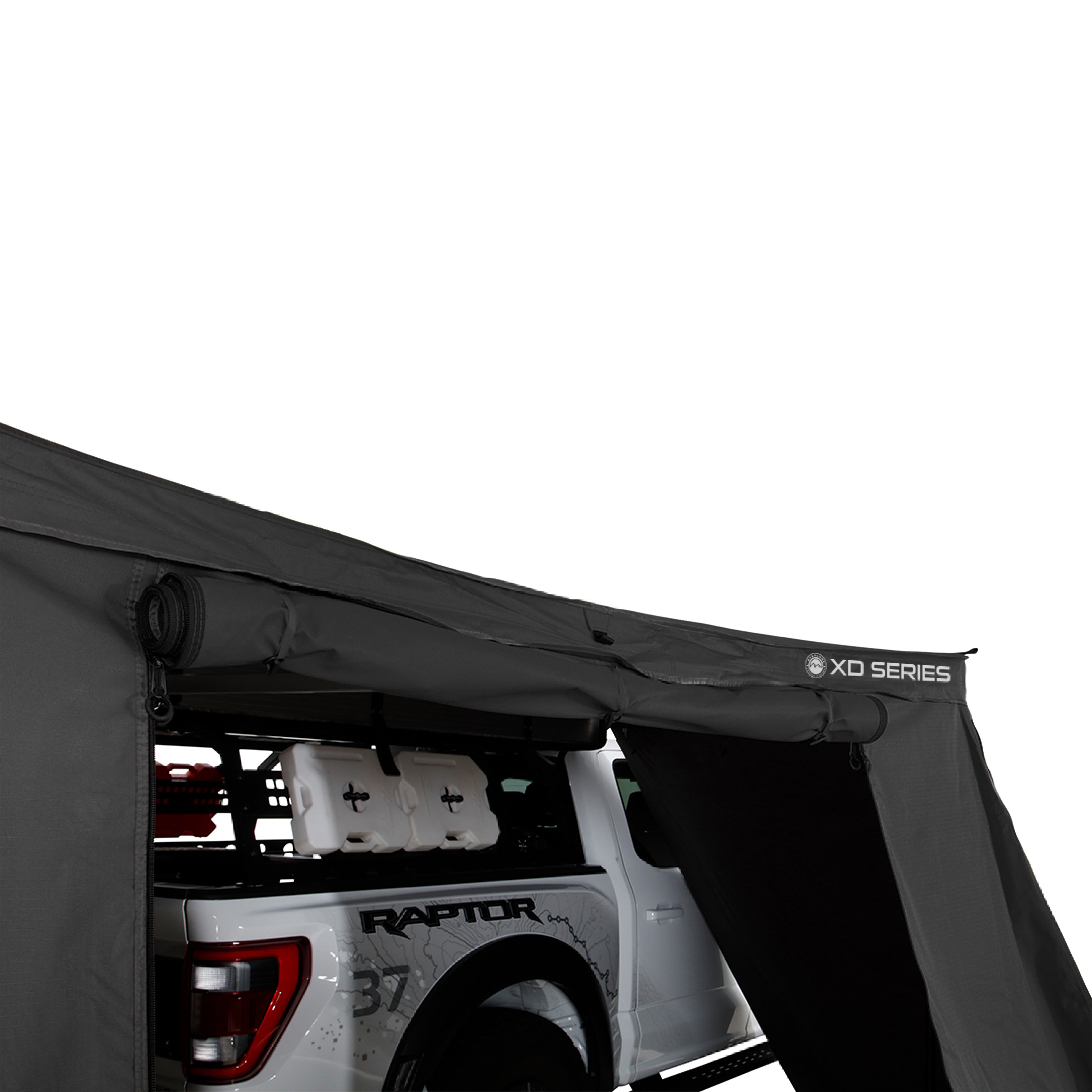 OVS XD Nomadic 270 LT - Awning Wall  Kit 1 & 2 W/Black Out , Black Body, Black Trim W/ Storage Bag
