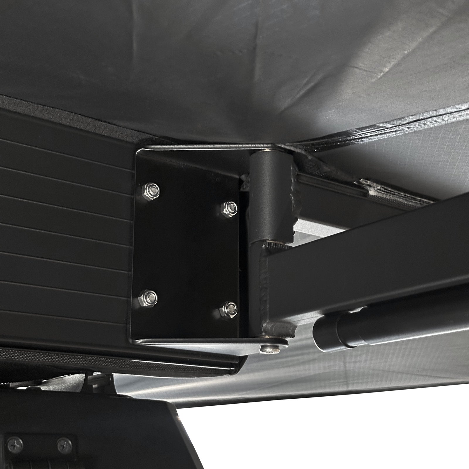 OVS XD Nomadic 315 - Rear Awning Universal, Black Body, Black Trim W/Black Travel Bag