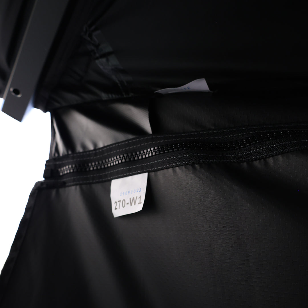 OVS XD Nomadic 270 - Awning, Lights, Black Out, Wall Kit, Grey Hex, Black Trim & Black Travel Cover