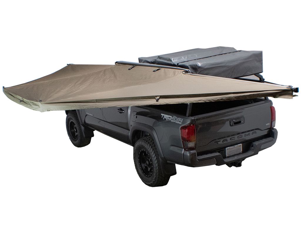 OVS HD Nomadic 180 - Awning, Grey Body, Green Trim & Black Travel Cover - No Brackets, No Hardware, No Accessories