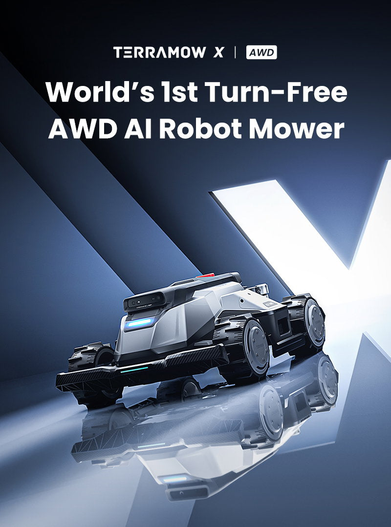 TerraMow X AWD Robotic Lawn Mower - World's 1st Turn-Free AWD Al Robot Mower