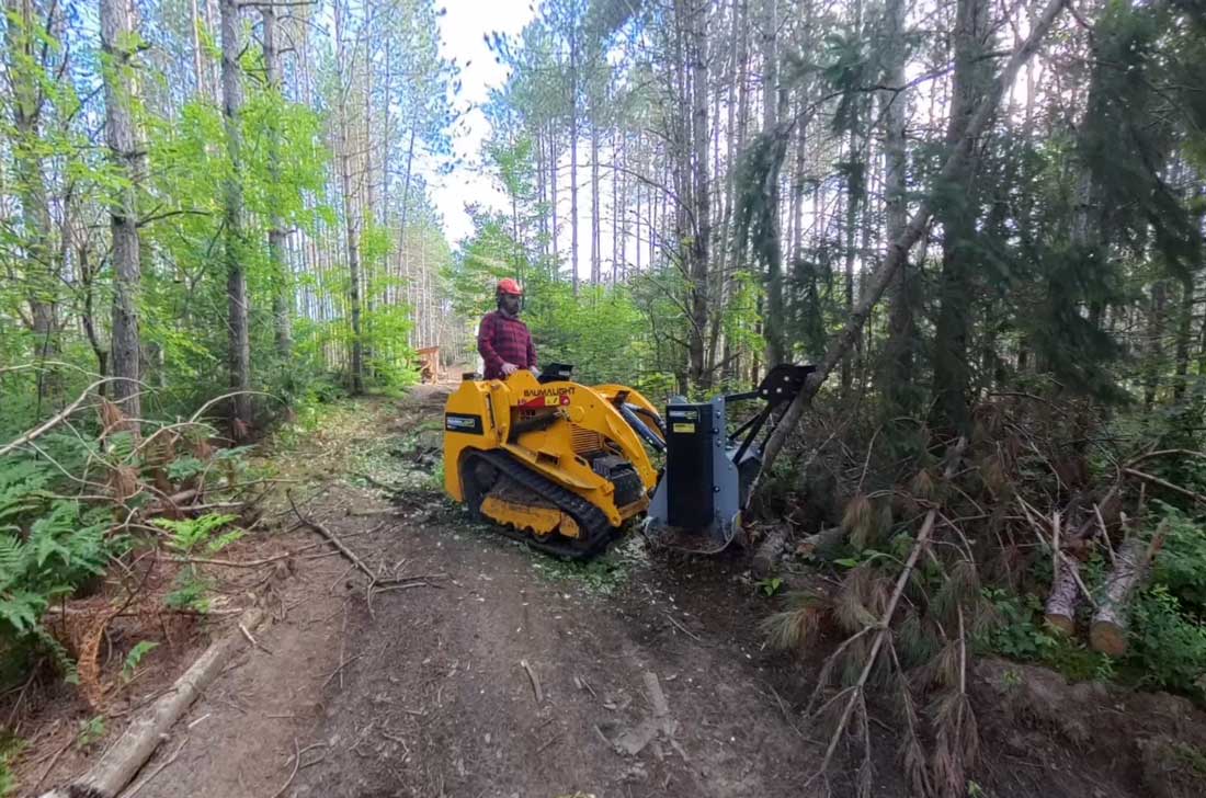 Baumalight MS530M Mini Skidsteer Brush Mulcher