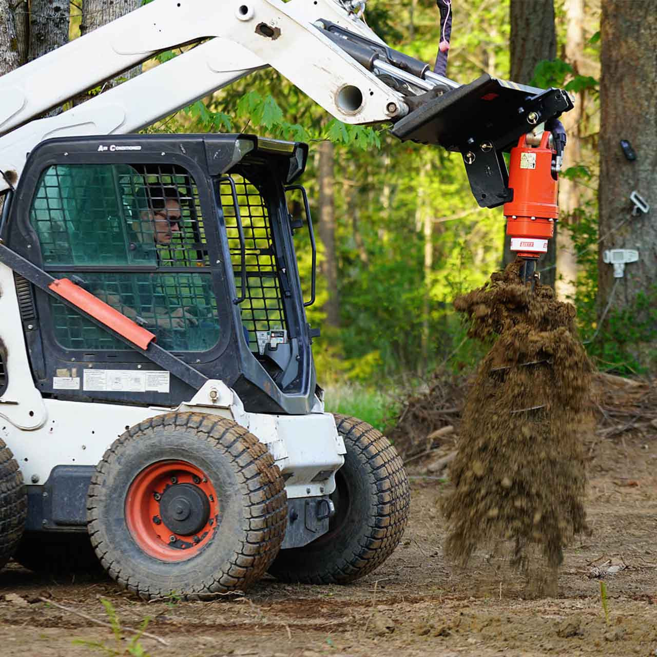 Eterra Skid Steer Auger Attachment