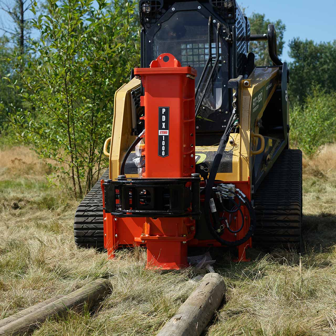 Eterra Skid Steer PDX-1000 Post Driver Attachment
