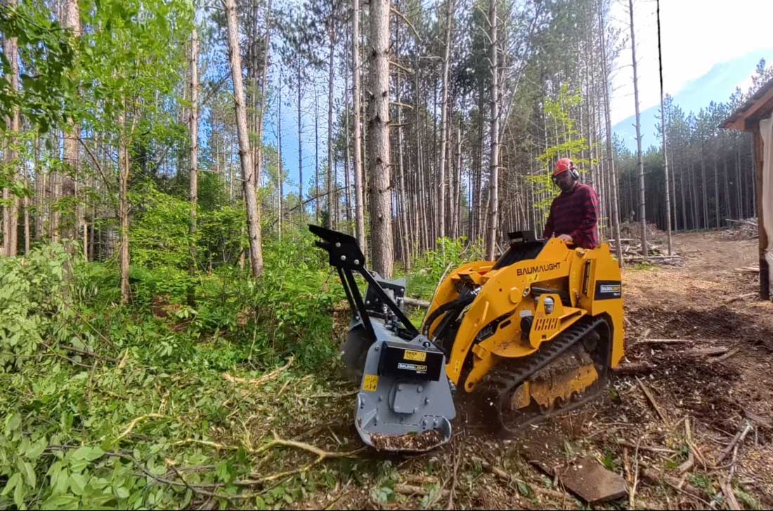 Baumalight MS530M Mini Skidsteer Brush Mulcher