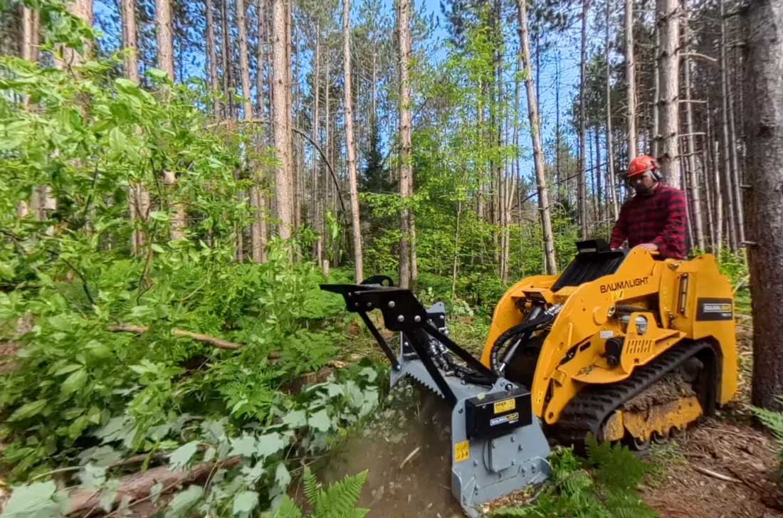 Baumalight MS530M Mini Skidsteer Brush Mulcher
