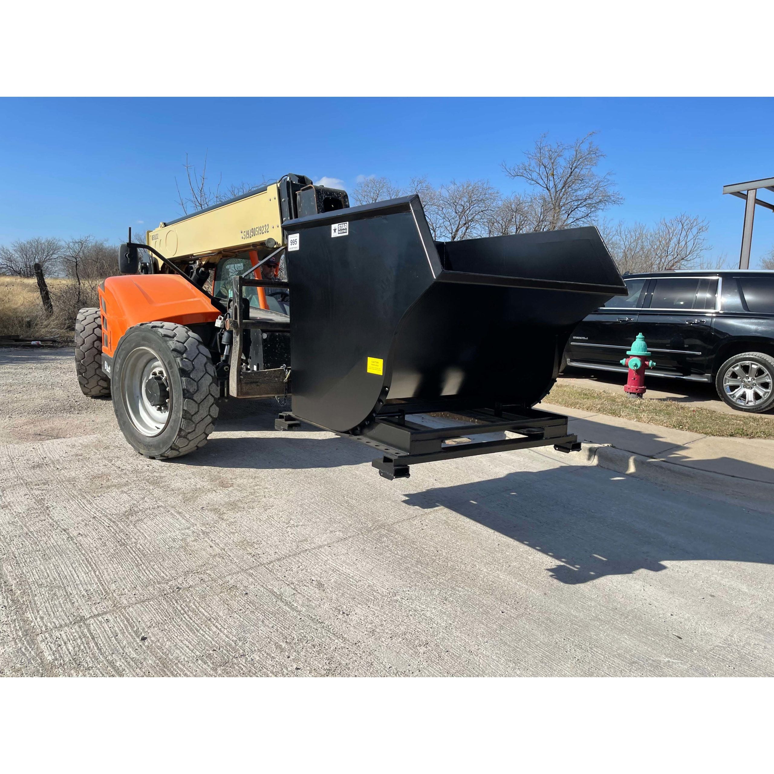 Star Industries Heavy Duty Self-Dumping Forklift Hoppers