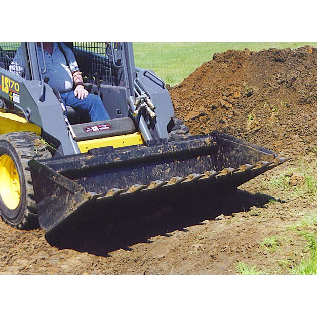 Star Industries Star Industries Low Profile Dirt Skid-steer Buckets With Teeth
