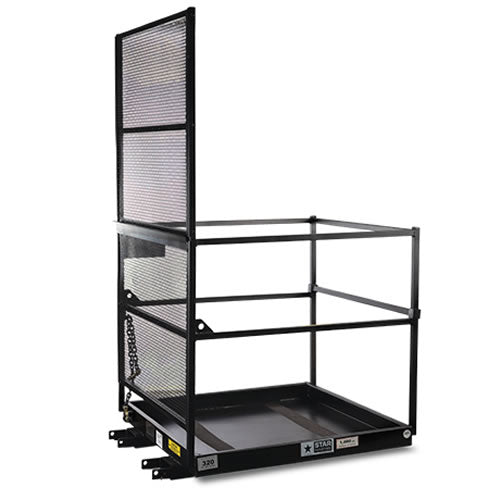 Star Industries 1244B Industrial Work Platform For Industrial Warehouse Type Forklifts - 4 Ft. x 4 Ft.